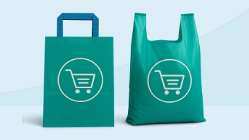 Bolsas con troquel para supermercados y comercios de alto consumo