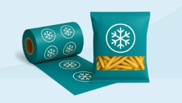 Láminas y empaques para congelados, aptos para empaque automático